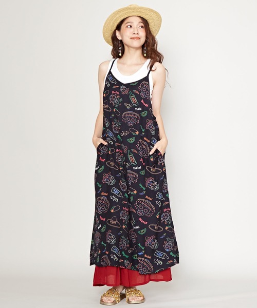 チャイハネ(チャイハネ)の「【チャイハネ】ネオベラキャミワンピース(ワンピース・レディース・ブラック/ターコイズブルー/イエロー・FREE)」の22枚目の写真