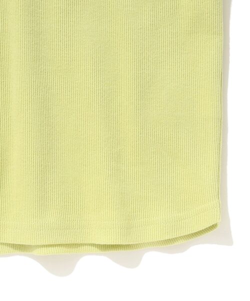 SHOO・LA・RUE（シューラルー）の「◆【110-140cm】メロー使いリブTシャツ（Tシャツ/カットソー・キッズ・ライトベージュ/レモンイエロー/ブルー/ライトグリーン・11/12/13/14）」の9枚目の写真
