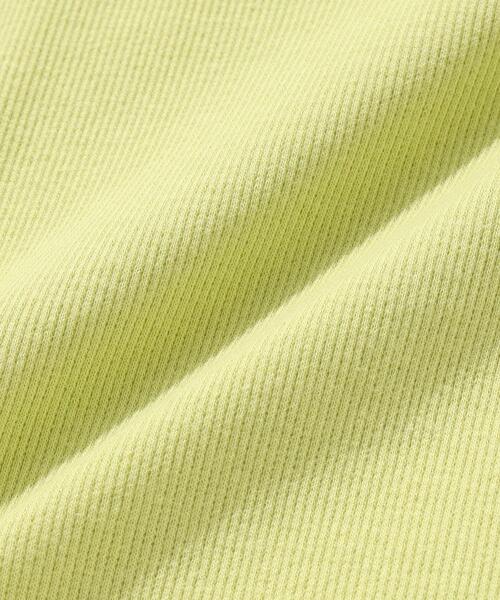 SHOO・LA・RUE（シューラルー）の「◆【110-140cm】メロー使いリブTシャツ（Tシャツ/カットソー・キッズ・ライトベージュ/レモンイエロー/ブルー/ライトグリーン・11/12/13/14）」の10枚目の写真