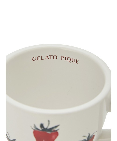 gelato pique - ★gelato piqué★苺柄マグカップ2点 Amazon.co.jp: gelato pique マグカップ イチゴ柄 ペア 2個