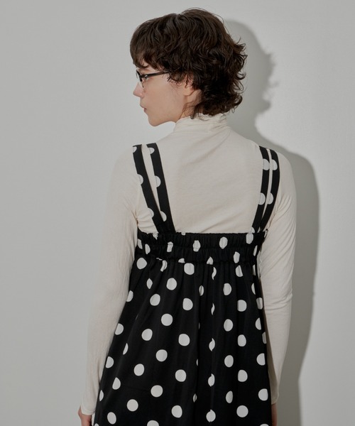 MERLOT（メルロー）の「ダブルストラップジャンスカ（ジャンパースカート・レディース・レッド/ドット/ブラック・FREE）」の17枚目の写真