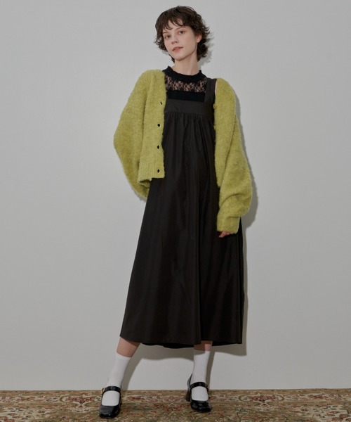 MERLOT（メルロー）の「ダブルストラップジャンスカ（ジャンパースカート・レディース・レッド/ドット/ブラック・FREE）」の5枚目の写真