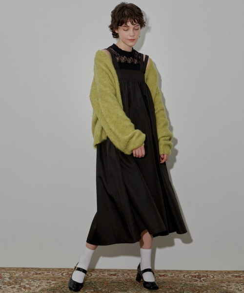 MERLOT（メルロー）の「ダブルストラップジャンスカ（ジャンパースカート・レディース・レッド/ドット/ブラック・FREE）」の8枚目の写真