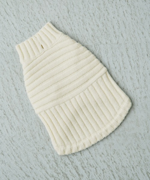 ROPE' PICNIC（ロペピクニック）の「【CM着用商品】【DOG】【WEB限定カラー:ベージュ】リブ切り替えニットプルオーバー/リンクコーデ（ペットウェア・レディース・スミクロ/ベージュ/キナリ/ピンク系その他2/ブルー系その他6/レッド/イエロー/ライトグリーン・M/M size/L/S）」の19枚目の写真