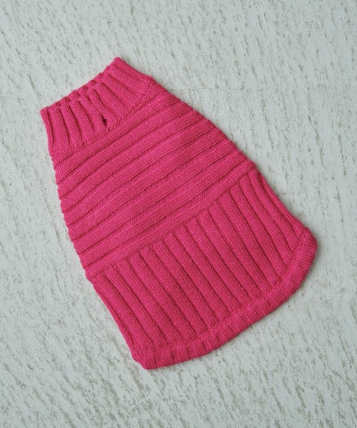 ROPE' PICNIC（ロペピクニック）の「【CM着用商品】【DOG】【WEB限定カラー:ベージュ】リブ切り替えニットプルオーバー/リンクコーデ（ペットウェア・レディース・スミクロ/ベージュ/キナリ/ピンク系その他2/ブルー系その他6/レッド/イエロー/ライトグリーン・M/M size/L/S）」の22枚目の写真