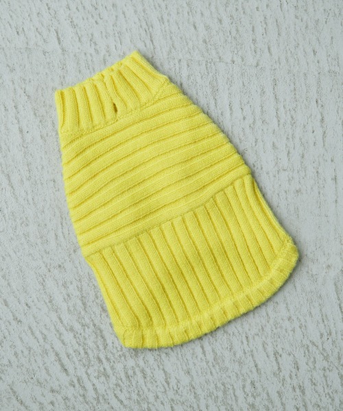 ROPE' PICNIC（ロペピクニック）の「【CM着用商品】【DOG】【WEB限定カラー:ベージュ】リブ切り替えニットプルオーバー/リンクコーデ（ペットウェア・レディース・スミクロ/ベージュ/キナリ/ピンク系その他2/ブルー系その他6/レッド/イエロー/ライトグリーン・M/M size/L/S）」の15枚目の写真