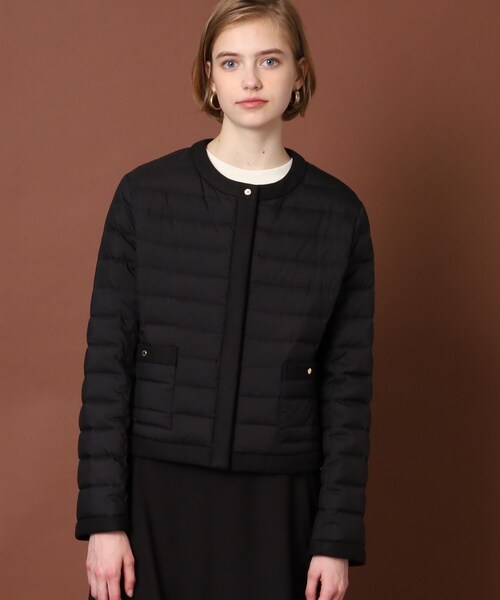 DRESSTERIOR（ドレステリア）の「◆【CLASSY.11月号掲載】ノーカラーライトダウンジャケット（ダウンジャケット/コート・レディース・ブラック・34/36/38）」の3枚目の写真