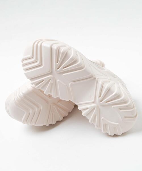 WEGO（ウィゴー）の「WEGO/コンビメッシュボリュームスニーカー（スニーカー・レディース・オフホワイト/ブラック・MEDIUM/LARGE）」の14枚目の写真