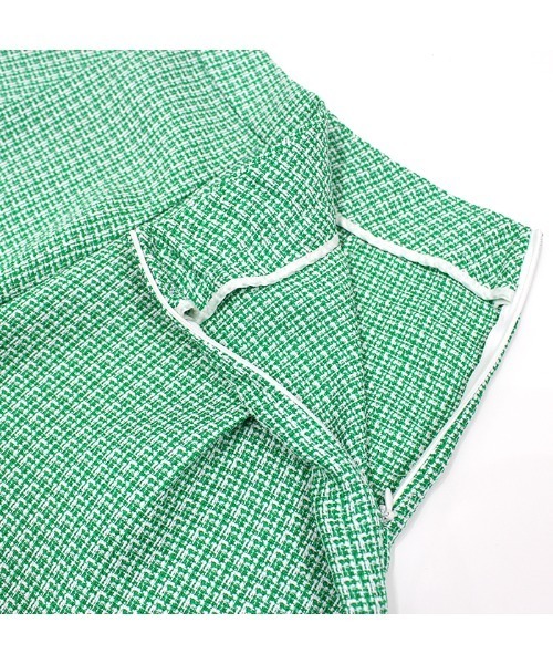 MODE ROBE(モードローブ)の「チェックタックショートパンツ(その他パンツ・レディース・グリーン/アイボリー/ブラック・M/S)」の4枚目の写真