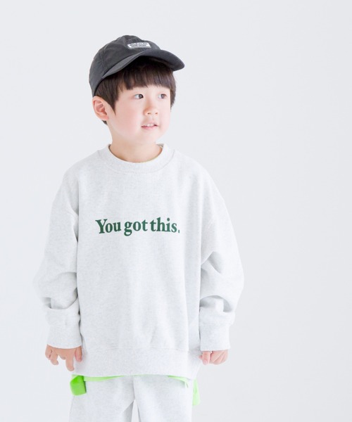 LOWRYS FARM（ローリーズファーム）の「シンプルロゴウラケロングスリーブ　966724（スウェット・キッズ・ネイビー/グレー/チャコールグレー/アイボリー/ブルー系その他/ホワイト/レッド/グレー系その他・110cm/150cm/140cm/120cm/130cm）」の4枚目の写真