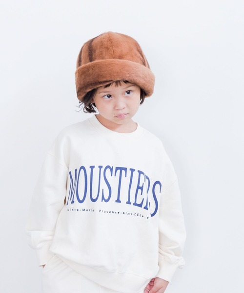 LOWRYS FARM（ローリーズファーム）の「シンプルロゴウラケロングスリーブ　966724（スウェット・キッズ・ネイビー/グレー/チャコールグレー/アイボリー/ブルー系その他/ホワイト/レッド/グレー系その他・110cm/150cm/140cm/120cm/130cm）」の2枚目の写真