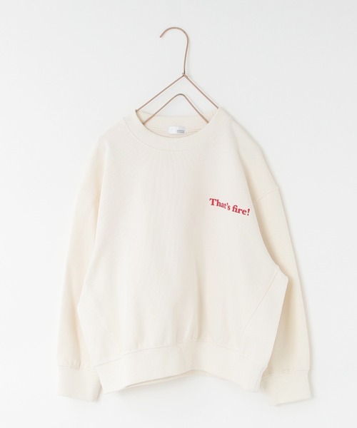 LOWRYS FARM（ローリーズファーム）の「シンプルロゴウラケロングスリーブ　966724（スウェット・キッズ・ネイビー/グレー/チャコールグレー/アイボリー/ブルー系その他/ホワイト/レッド/グレー系その他・110cm/150cm/140cm/120cm/130cm）」の18枚目の写真