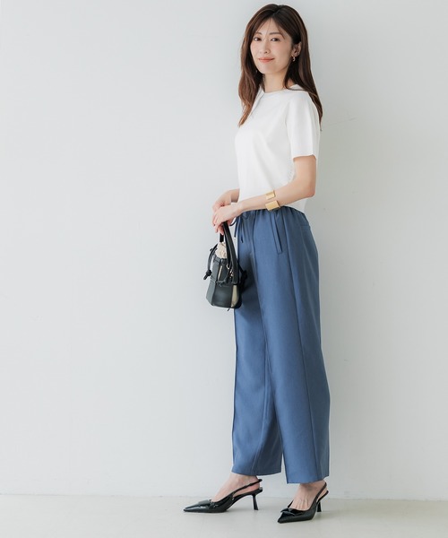 coca(coca)(コカ)の「半袖クルーネックニットトップス(ニット/セーター・レディース・アイボリー/ブラック/A/B/ブラウン/ホワイト/その他1/グレー・L/M/S/XL)」の16枚目の写真