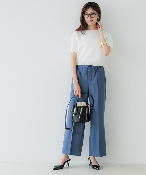 coca(coca)(コカ)の「半袖クルーネックニットトップス(ニット/セーター・レディース・アイボリー/ブラック/A/B/ブラウン/ホワイト/その他1/グレー・L/M/S/XL)」の18枚目の写真