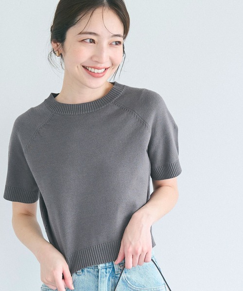 MADISONBLUE 半袖クルーネックニットセーター セール 50%OFF】◇MADISON BLUE（マディソンブルー）クルー