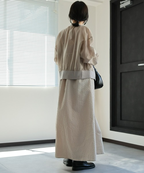 ap retro(アプレトロ)の「リングドットシアーカーディガン(カーディガン/ボレロ・レディース・ブラック/グレイッシュベージュ/アイボリー・FREE)」の11枚目の写真