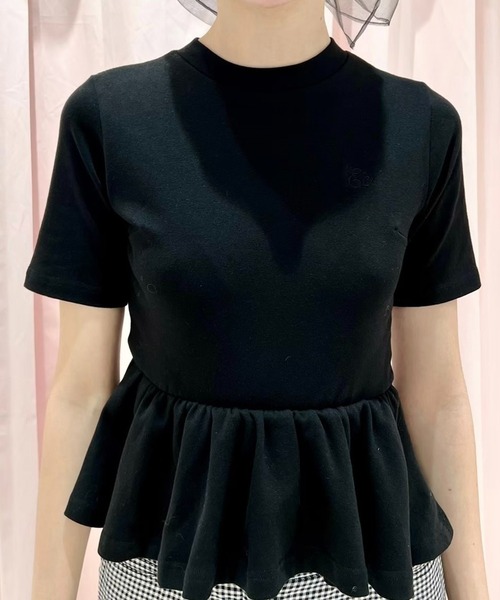 epine(エピヌ)の「Ee peplum tee(Tシャツ/カットソー・レディース・ブラック/ホワイト/ピンク・FREE)」の18枚目の写真