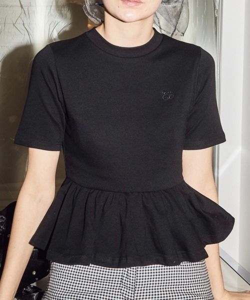 epine(エピヌ)の「Ee peplum tee(Tシャツ/カットソー・レディース・ブラック/ホワイト/ピンク・FREE)」の20枚目の写真
