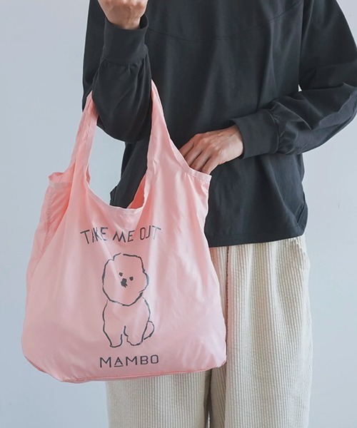 MAMBO(マンボ)の「エコバッグ コンパクト(エコバッグ/サブバッグ・レディース・ネイビー/ライトグレー/ホワイト/ピンク/イエロー・FREE)」の19枚目の写真