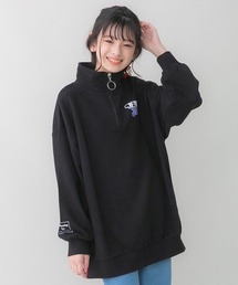 JENNI belle | 【WEB限定】【コットン100％】ロング丈ハーフZIPトレーナー(スウェット)