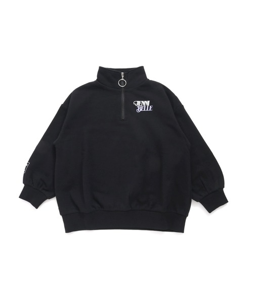 JENNI belle（ジェニィベル）の「【WEB限定】【コットン100％】ロング丈ハーフZIPトレーナー（スウェット・キッズ・ブルー/ブラック/ピンク・130cm/140cm/150cm/160cm）」の12枚目の写真