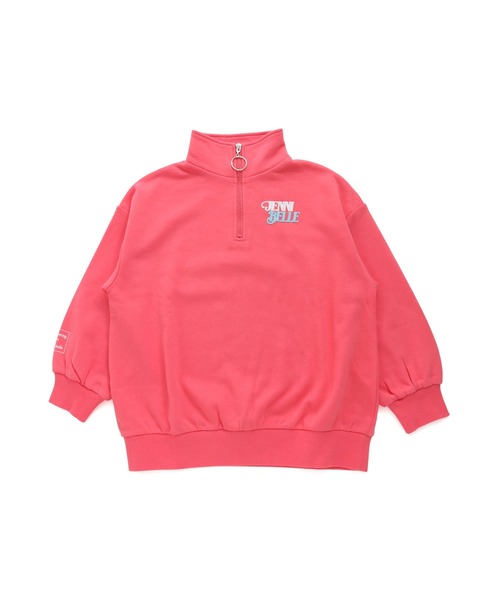JENNI belle（ジェニィベル）の「【WEB限定】【コットン100％】ロング丈ハーフZIPトレーナー（スウェット・キッズ・ブルー/ブラック/ピンク・130cm/140cm/150cm/160cm）」の16枚目の写真