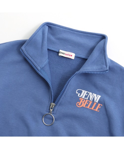 JENNI belle（ジェニィベル）の「【WEB限定】【コットン100％】ロング丈ハーフZIPトレーナー（スウェット・キッズ・ブルー/ブラック/ピンク・130cm/140cm/150cm/160cm）」の20枚目の写真