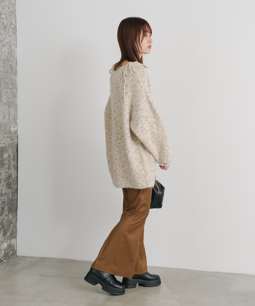 Kastane（カスタネ）の「【2サイズ展開/WEB限定カラーあり】ヘムプリーツスラックス（スラックス・レディース・ブラック/グレー/サックスブルー/ブラウン・0/1）」の13枚目の写真