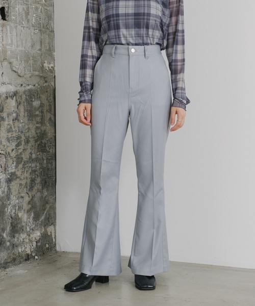 Kastane（カスタネ）の「【2サイズ展開/WEB限定カラーあり】ヘムプリーツスラックス（スラックス・レディース・ブラック/グレー/サックスブルー/ブラウン・0/1）」の14枚目の写真