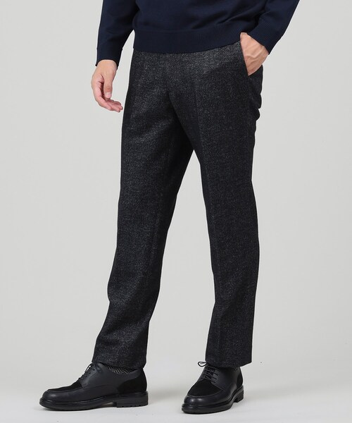 【尾州】ウールブレンドムリネへリンボンパンツ/セットアップ対応