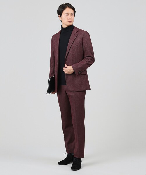 【尾州】ウールブレンドムリネへリンボンパンツ/セットアップ対応