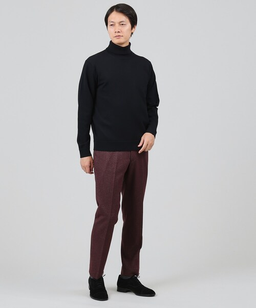 【尾州】ウールブレンドムリネへリンボンパンツ/セットアップ対応