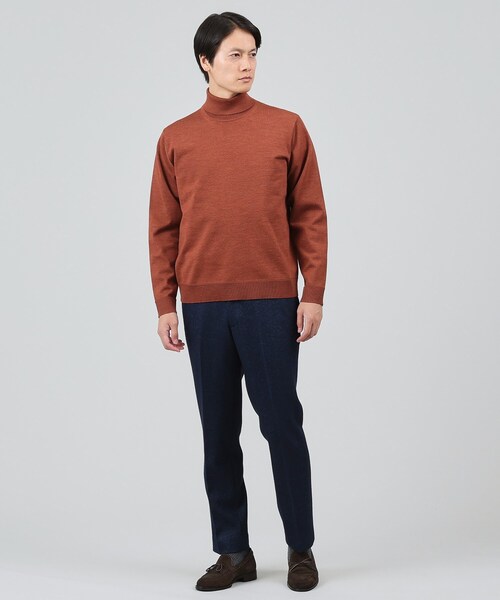 【尾州】ウールブレンドムリネへリンボンパンツ/セットアップ対応