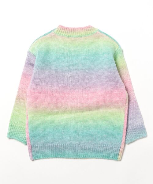 X-girl Stages（エックスガールステージス）の「グラデーションニットカーデガン（カーディガン/ボレロ・キッズ・グリーン/ラベンダー/トップグレー・90cm/100cm/110cm/120cm/130cm/140cm）」の12枚目の写真