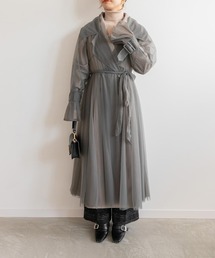 RANDA | 2WAYシアーデザインコート(トレンチコート)