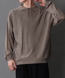 SITRY(Vg[)geometry knit polo/WIjbg |Vc(jbg/Z[^[)