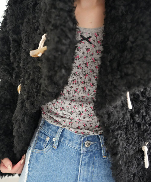 SLOBE citron.（スローブシトロン）の「SLOBE citron. petit eyelet プルオーバー（Tシャツ/カットソー・レディース・ピンク/グレー・FREE）」の7枚目の写真