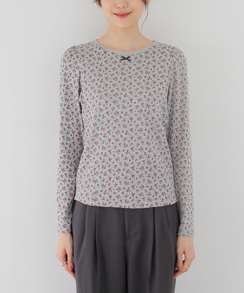 SLOBE citron.（スローブシトロン）の「SLOBE citron. petit eyelet プルオーバー（Tシャツ/カットソー・レディース・ピンク/グレー・FREE）」の9枚目の写真