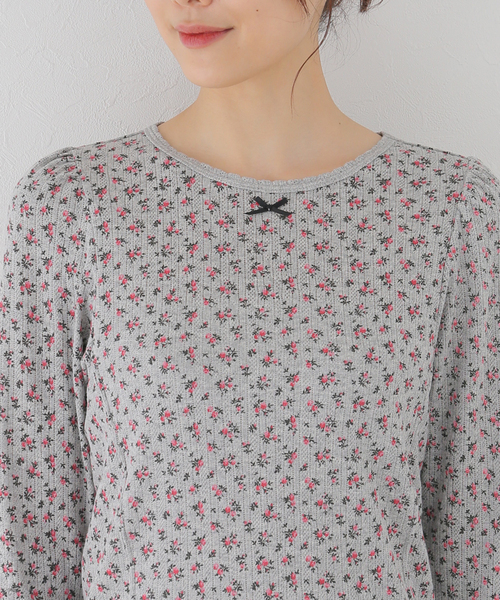 SLOBE citron.（スローブシトロン）の「SLOBE citron. petit eyelet プルオーバー（Tシャツ/カットソー・レディース・ピンク/グレー・FREE）」の12枚目の写真