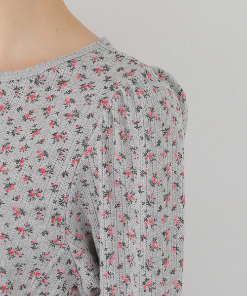 SLOBE citron.（スローブシトロン）の「SLOBE citron. petit eyelet プルオーバー（Tシャツ/カットソー・レディース・ピンク/グレー・FREE）」の16枚目の写真