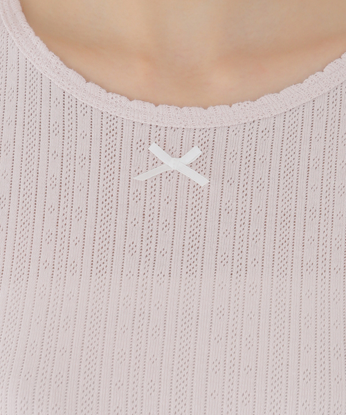 SLOBE citron.（スローブシトロン）の「SLOBE citron. petit eyelet プルオーバー（Tシャツ/カットソー・レディース・ピンク/グレー・FREE）」の18枚目の写真