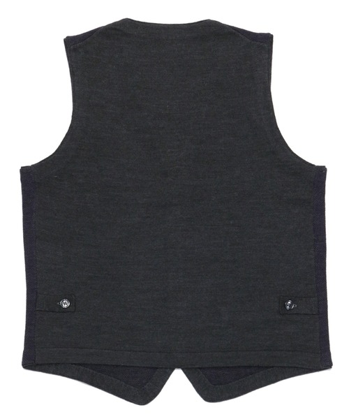 TOKYO SHIRTS(トウキョウシャツ)の「ジャカード ベーシック ニットジレ(ベスト・メンズ・ネイビー/チャコール・M/L/LL/XL)」の6枚目の写真