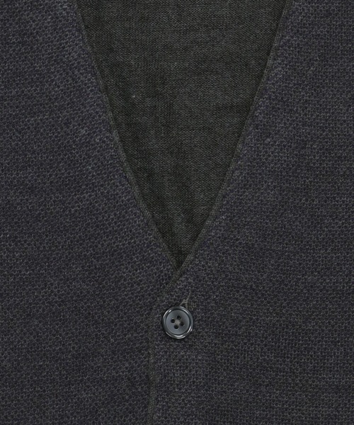 TOKYO SHIRTS(トウキョウシャツ)の「ジャカード ベーシック ニットジレ(ベスト・メンズ・ネイビー/チャコール・M/L/LL/XL)」の7枚目の写真