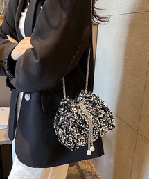 LADY LIKE | チェーンショルダースパンコールポシェット(ショルダーバッグ)