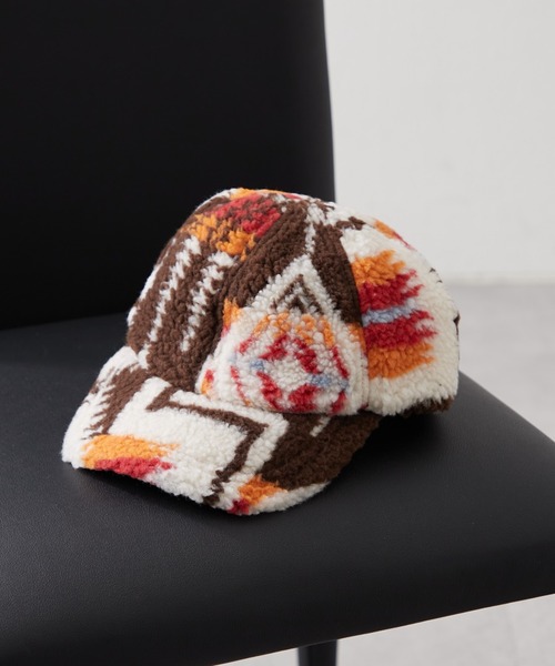 PENDLETON(ペンドルトン)の「【PENDLETON / ペンドルトン】ボアキャップ(ハット・レディース・オフホワイト/ブラウン/ブラック・ONE SIZE)」の1枚目の写真