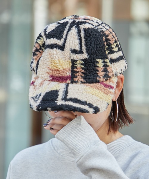 PENDLETON(ペンドルトン)の「【PENDLETON / ペンドルトン】ボアキャップ(ハット・レディース・オフホワイト/ブラウン/ブラック・ONE SIZE)」の4枚目の写真