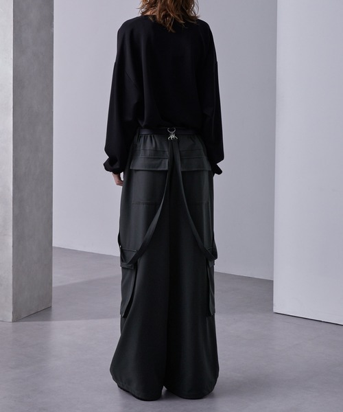 ドレープモード ギミックワイドサスペンダーカーゴパンツ（スラックス