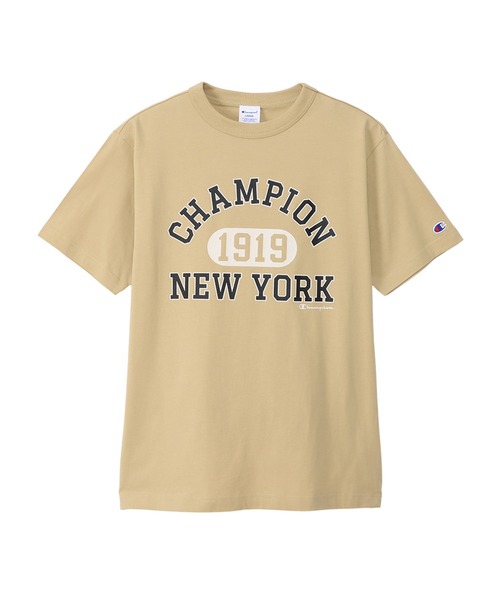 Champion(チャンピオン)の「【Champion/チャンピオン】メンズ ベーシック ショートスリーブTシャツ(Tシャツ/カットソー・メンズ・ホワイト/ベージュ系その他4/ネイビー/グレー/ブラック・MEDIUM/LARGE/X-LARGE/SMALL)」の4枚目の写真
