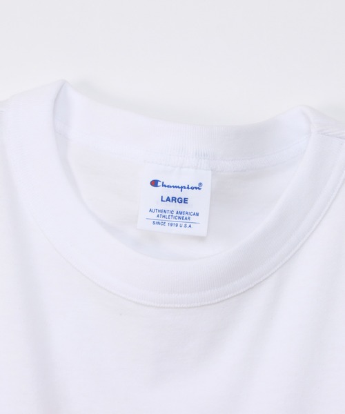 Champion(チャンピオン)の「【Champion/チャンピオン】メンズ ベーシック ショートスリーブTシャツ(Tシャツ/カットソー・メンズ・ホワイト/ベージュ系その他4/ネイビー/グレー/ブラック・MEDIUM/LARGE/X-LARGE/SMALL)」の21枚目の写真