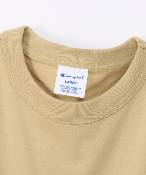 Champion(チャンピオン)の「【Champion/チャンピオン】メンズ ベーシック ショートスリーブTシャツ(Tシャツ/カットソー・メンズ・ホワイト/ベージュ系その他4/ネイビー/グレー/ブラック・MEDIUM/LARGE/X-LARGE/SMALL)」の14枚目の写真